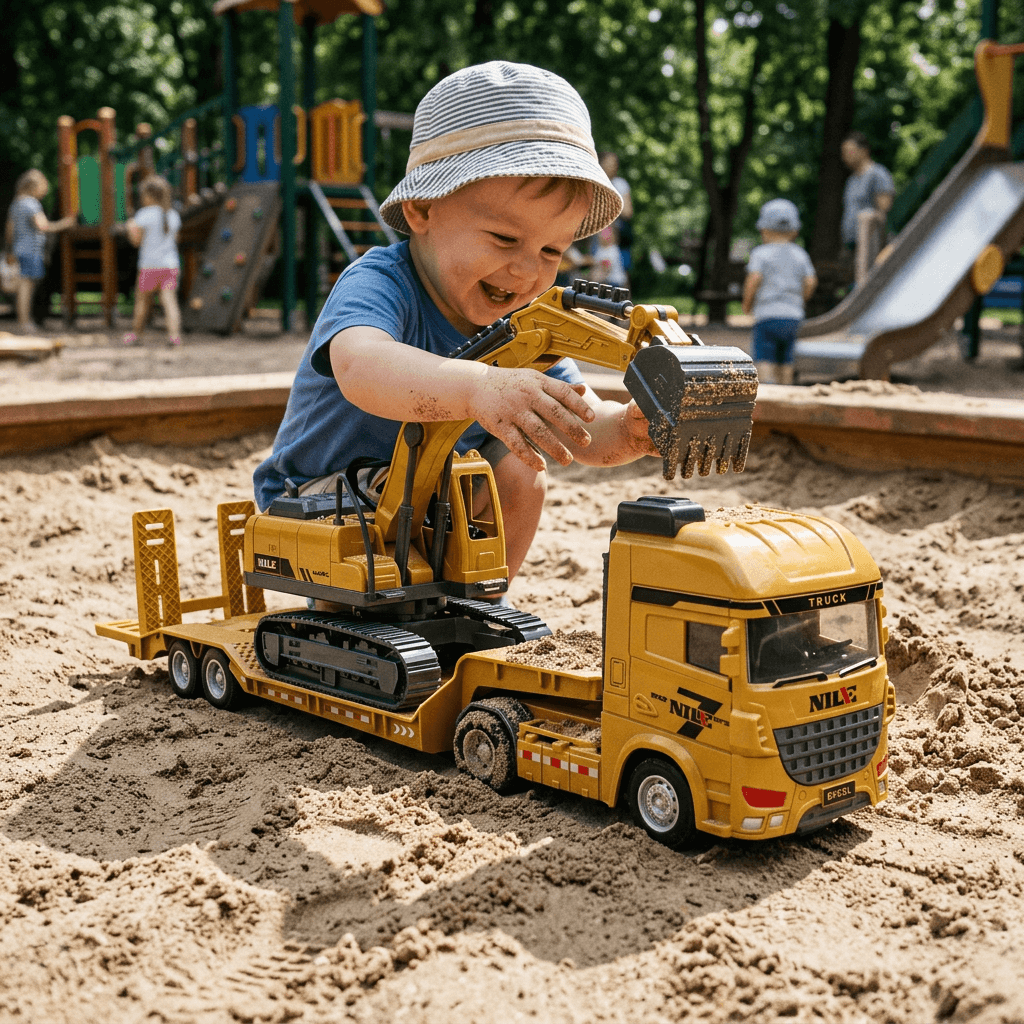 Toy truck product photo – after