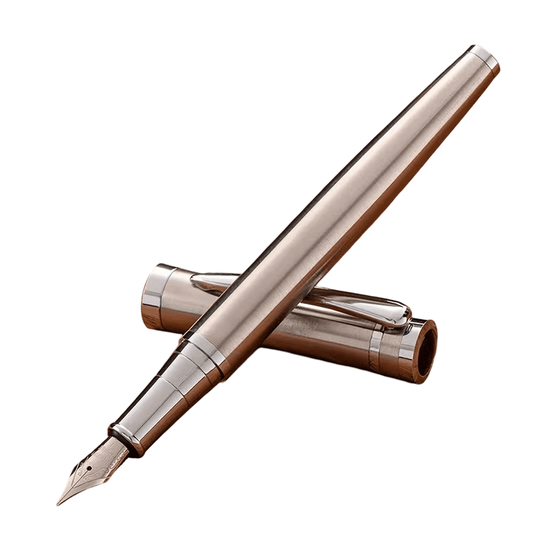 Silver fountain pen – before